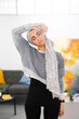 © Studio Marmellata/Stocksy - Muslim sportswoman exercising during workout