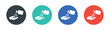 © Icons-Studio - Disinfect and sanitise your hands vector icons set.