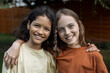 © Irina Ozhigova/Stocksy - Portrait of a two cute girls outdoors