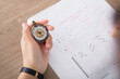 © zhenya - Candidates who take the time meter in the college entrance examination