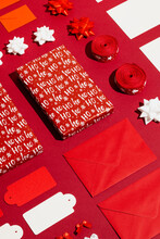 Christmas Presents Set Flat-layholiday Background