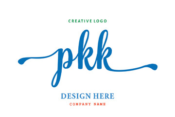 PKK lettering logo is simple, easy to understand and authoritative