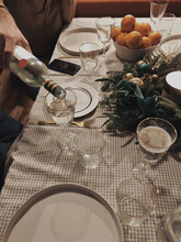 Festive Table For The New Year's Holiday