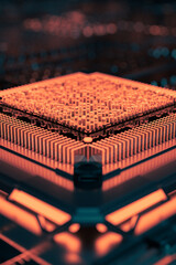 Isometric CPU chip