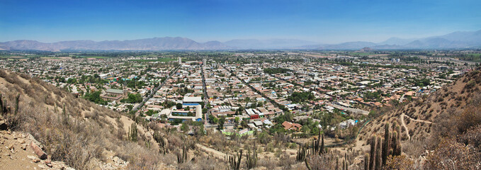 Sticker - Panoramic view on Los Andes city, Chile