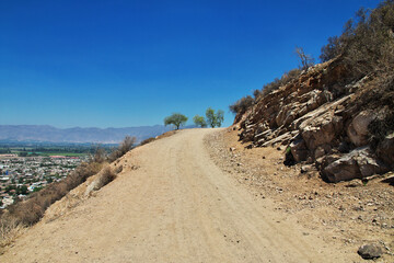 Poster - The road on the hill close Los Andes city, Chile