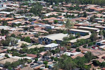 Canvas Print - Panoramic view on Los Andes city, Chile