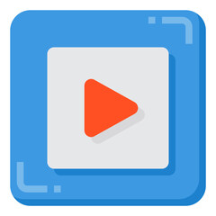 Video flat icon