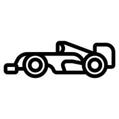 Wall Mural - F1 Car line icon