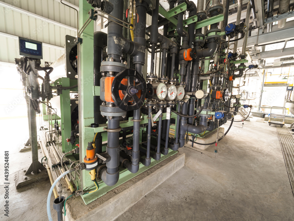 A reverse osmosis plant of water treatment plant in industrial zone at ...