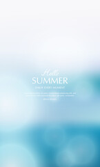 Wall Mural - summer background, blurred toropical summer backdrop