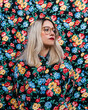 © Pati Gagarin/Stocksy - Girl with matching shirt and background.