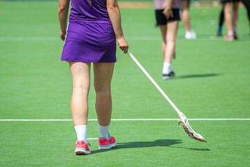 Sticker - Lacrosse female team - american teamsports themed photo