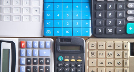 Sticker - Different calculators. Business. Finance. Accounting