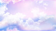 © vensto - purple sky background with white cloud.Fantasy cloudy sky with pastel gradient color, nature abstract image use for backgroung.