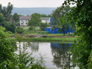 Poster - house on the river