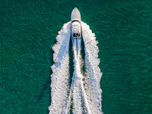Sport Fishing Boat Overhead