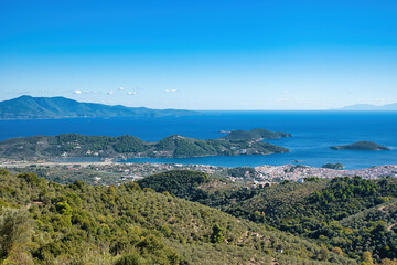 Poster - view to the Aegean, Skiathos island Greece, summer 2021