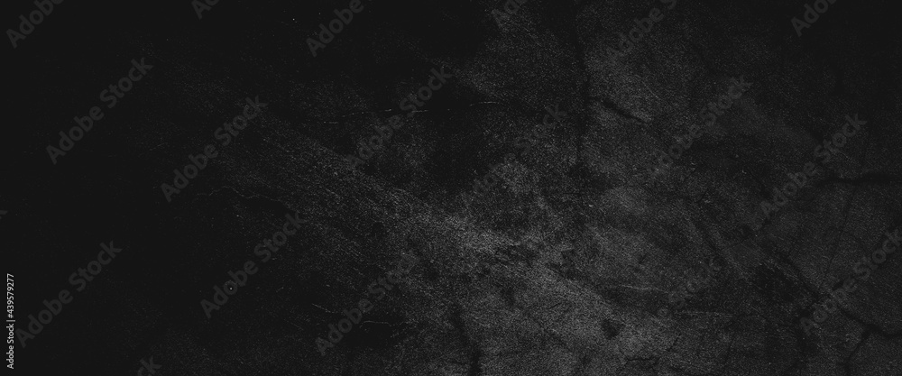 Black wall slate texture rough concrete floor is aged in a retro concept, Texture of a grungy black concrete wall as background - obrazy, fototapety, plakaty 