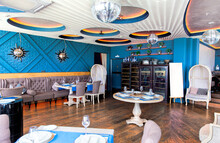 Interior Of Cozy Luxury Restaurant With Original Design