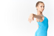 © SHOTPRIME STUDIO - ballerina dance exercise performance light background Copy Space