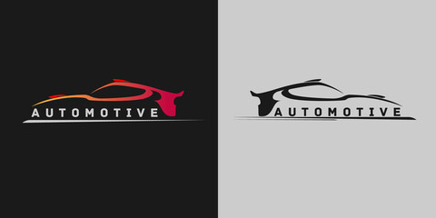 Wall Mural - automotive logo. vector cars dealers, detailing and modification logo design concept illustration