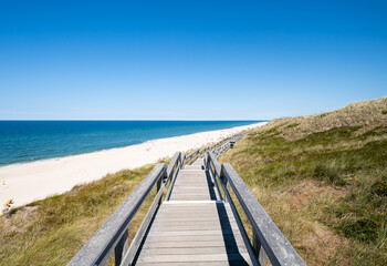 Wall Mural - way to the beach, sylt, schleswig-holstein, germany