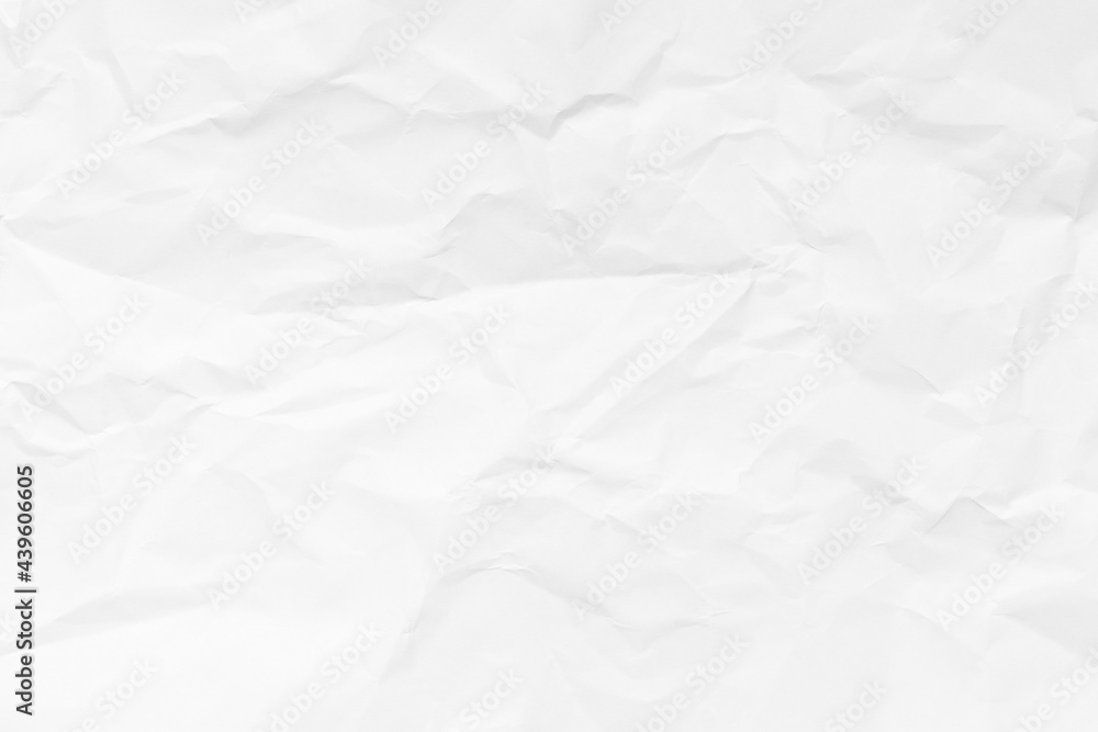 Grunge wrinkled white color paper textured background - obrazy, fototapety, plakaty 