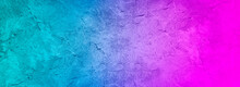 Abstract Colorful Texture. Multicolor Green Blue Purple Pink Background. Toned Rock Texture. Beautiful Background With Copy Space For Text, Design. Web Banner.