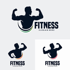 Canvas Print - Fitness Gym logo design template