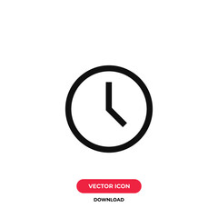 Poster - Clock icon vector. Time sign