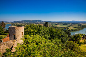 Poster - Vue depuis le Château-fort de Trévoux