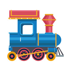 Canvas Print - train little toy