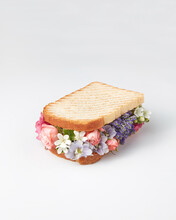 Sandwich With Flowers