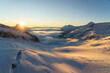 © plpictures by Paedii Luchs/Stocksy - Sunrise over Aletsch glacier and pennine alps