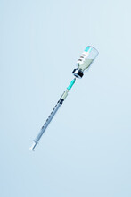 Syringe Drawing Covid-19 Vaccine From Vial
