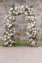 Wedding Arch With Fresh Flowers