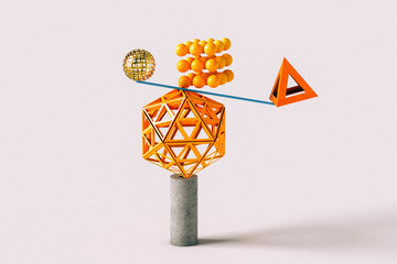 Abstract geometrical composition