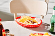 © Martí Sans/Stocksy - Tasty tacos served on table in cafe