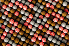 Abstract A-pois Capsules On Grey Background