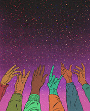 Hands Reaching Out For The Stars