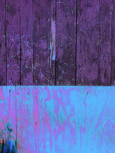 Old, Colorful, Vibrant Wooden Fence / Wall / Background