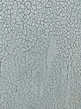 Close-up Of A Cracked Surface. Blue-gray Painting