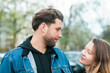 © Irina Efremova/Stocksy - Man and woman looking at each other