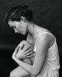 © Liza Vlasenko/Stocksy - Black and white portrait