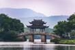  a very famous pavilion bridge-yu dai qiao (jade belt) - in west lake, hangzhou, china was built in song dynasty and rebuilt in qing dynasty