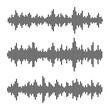 © Sergei Sizkov - Sound Waves Set. Audio Equalizer on White Background. Vector