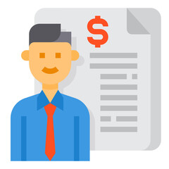 Financial flat icon