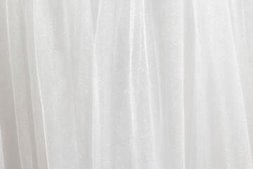 white chiffon texture background. wedding concept