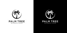 Palm Tree Logo Vector Design
